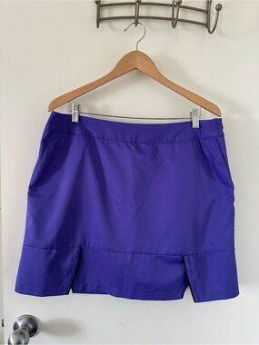 Skort Womens ADIDAS CLIMACOOL tennis golf skirt w/ built n stretchy shorts sz 12